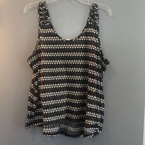 Aztec print tank top